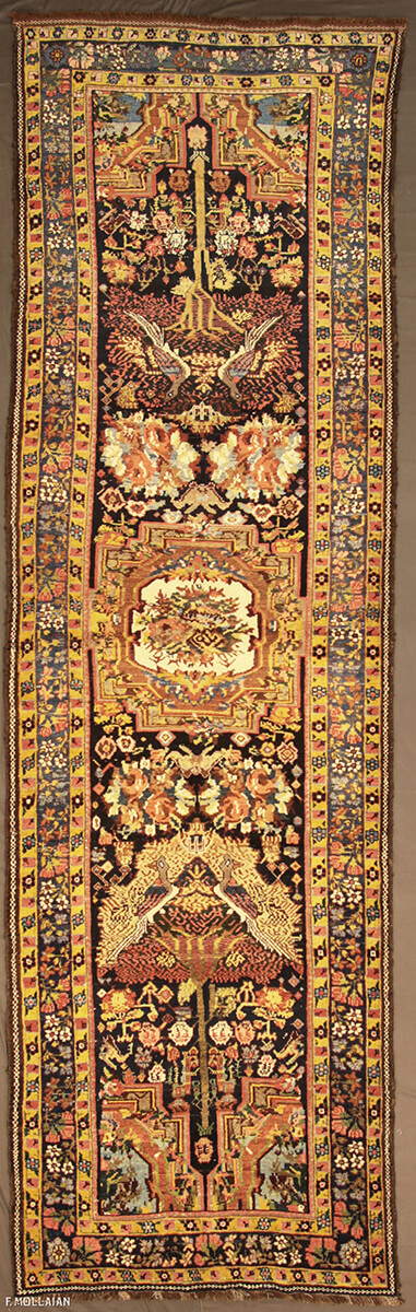Tapis Couloir Persan Semi-Antique Bakhtiari n°:87711470